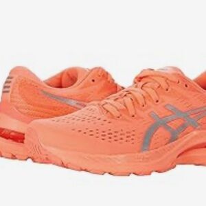 ASICS Women's Athletic Shoes - Coral and Gray